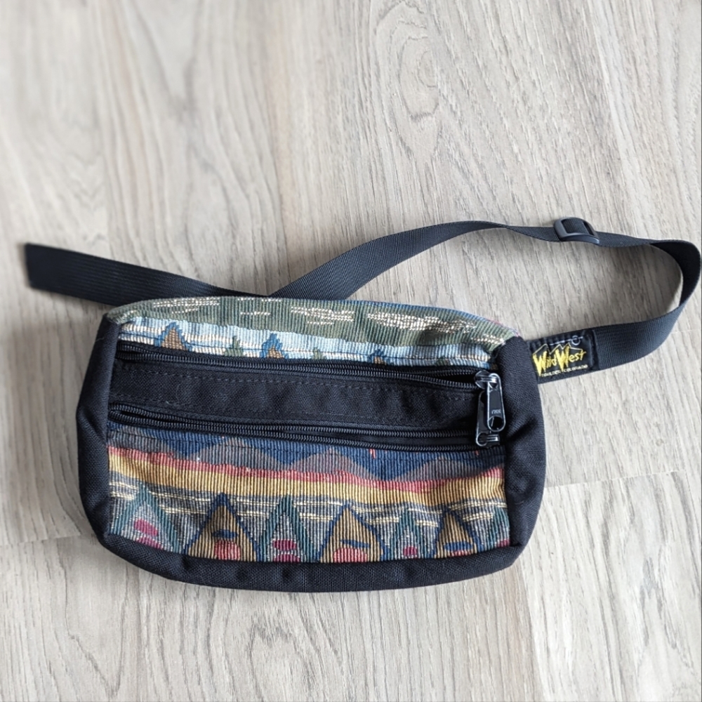 Colorful Wild West Tapestry Fanny Pack